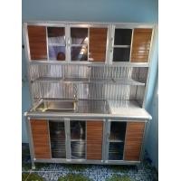 ราคา ตู้ครัวอลูมิเนียม 150 CM ทรงสูง โครงเหล็ก (14798098939)