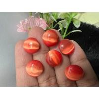 ราคา ตาแมว พลอยตาแมว LAB MADE Cats Eye ORANGE SAPPHIRE COLOR หนัก 9 กะรัต ทรงกลม ราคา เป็น 1 เม็ด พลอย ขนาด 12 MM มิล (18735442745)
