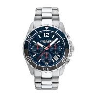 ราคา Coach Kent Blue Dial Chronograph นาฬิกาสำหรับผู้ชาย 14602555 44mm (19592976667)