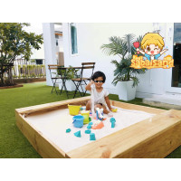 ราคา กระบะทราย1 2m 1 5m 20cm ผ้ารอง ผ้าคลุม กระบะเด็ก กระบะไม้ กระบะทราย กระบะ กระบะทรายเด็ก (20627096283)