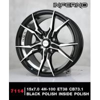 ราคา ล้อแม็กซ์ขอบ15 แม็กขอบ15 15x7 0 4h100 ET 35 38 CB73 1 ราคา4วง ยี่ห้อ INFERNO มีหลายรุ่นลายสีให้เลือก แม็กขอบเก๋ง แม็ก 4รู100 ขอบ15 ล้อแม็กขอบ15 (19796695089)