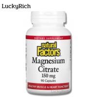ราคา Exp2026 แมกนีเซียมซิเตรท Natural Factors Magnesium Citrate 150 mg 90 Capsules (13518580423)
