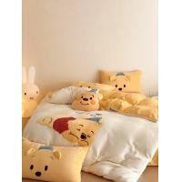 ราคา เซ็ตที่นอนกำมะหยี่เกรดพรีเมี่ยม ลายหมีพูห์ แถมฟรีตุ๊กตาเข้าเซ็ต สินค้าไม่มีไส้นวมให้นะคะ สามารถสั่งเพิ่มได้ค่ะ (17227587014)