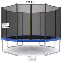 ราคา แทรมโพลีน Trampoline ขนาด 6 8 10 12 14 ฟุต FT ของเล่นเด็กเล็ก เด็กใหญ่ สปริงบอร์ด มีบันได สำหรับ 8101214 ฟุต สินค้ามีประกัน (6747870969)