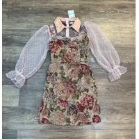 ราคา พร้อมส่ง เดรสผ้าทอ แขนลูกไม้ งานป้าย Rose shop ทรงน่ารักมากคะ (21146742432)
