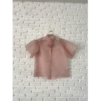 ราคา TuTTi ทรูลี่ไทย Autumn silk shirt เสื้อเชิ้ตแขนสั้น ทําจากผ้าไหมไทย ไหมแก้ว พร้อมดีเทลดอกกุหลาบผ้าไหม Thai silk Silk Organza เสื้อเชิ้ตไปงาน Pre order (19208262115)