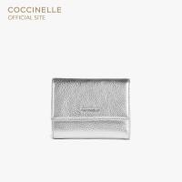 ราคา COCCINELLE กระเป๋าสตางค์ผู้หญิง รุ่น METALLIC สี SILVER (21007839762)