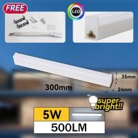 ราคา EBUYBEST ติดตั้งง่าย LED หลอด T5 5W 10W 14W 16W 18W 3pin 220V 6500K แสงสีขาว White Light 30 60 90 100 120cm อายุการใช้งานยาวนาน LED Tube Set (18866165136)