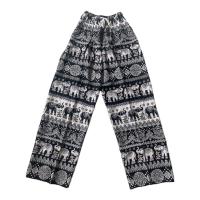 ราคา กางเกงลายช้าง ขาปล่อย ขาตรง (18445423472)