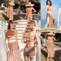 ราคา Mookrinstyle ขุดว่ายน้ำ 3ชิ่น เสื้อ กางเกง ผ้าคลุม ชุดไปทะเล เสื้อผ้าไปทะเล บิกินี่ แฟชั่น2020 (16330344699)