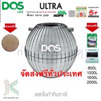 ราคา DOS ถังบำบัดน้ำเสีย ULTRA แถมฟรีชุดท่อและไบโอคลีน ฝาถังลายหินสีน้ำตาล (10525839580)