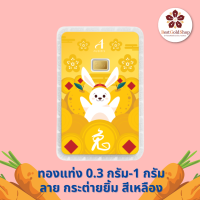 ราคา BGS Limited Edition ทองคำแท่ง 0 3 กรัม 1 กรัม ลาย กระต่ายสุดน่ารัก ทองแท่ง ทองแผ่น Ausiris แถมฟรี เต่านำโชค (18443026620)
