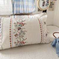 ราคา ปลอกหมอนชุดเดียว ปลอกหมอนผ้าฝ้ายลายทแยงผ้าฝ้ายลายดอกไม้เล็กๆสดใสน่ารักสำหรับหอพักนักเรียนปลอกหมอนเดี่ยว (14358896713)