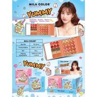 ราคา MILA COLOR Makeup Palate พาเลทแต่งหน้ากระเป๋า ปก Yummy ได้ครบในพาเลทเดียว พกพาง่ายสะดวก แต่งได้ทุกลุค (21006140144)