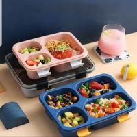 ราคา กล่องใส่อาหารพลาสติก 4 หลุม กล่องข้าวมีฝาปิดใส 4ช่อง เข้าเวฟได้ กล่องอาหาร พร้อมฝาปิด ถาดหลุม (14404930335)