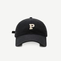 ราคา หมวกเบสบอลสไตล์เกาหลี Pหมวกผ้าฝ้ายฟอกลายตัวอักษร (14360121623)