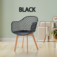 ราคา FANCYHOUSE เก้าอี้พลาสติก เก้าอี้โมเดิร์นสีขาว เก้าอี้ร้านอาหาร ขาไม้บีช โทนขาว เรียบหรู แต่ดูดี รุ่น Gardenia (18524831402)