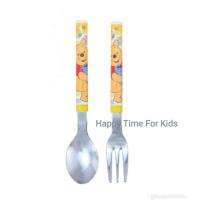 ราคา Disney Antibacterial spoon fork set for Kids ชุดช้อนส้อมสำหรับเด็กลายการ์ตูนดิสนีย์ จากญี่ปุ่น Yaxel (20563865341)