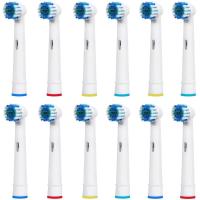 ราคา 12Pcs หัวแปรงสำหรับ Oral B แปรงสีฟันไฟฟ้า Advance Power Vitality Precision Clean Pro สุขภาพ Triumph 3D Excel (21171332152)