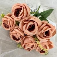 ราคา ดอกไม้ปลอม ดอกไม้ประดิษฐ์ กุหลาบปลอม ดอกกุหลาบปลอม ตกแต่งดอกไม้ ดอกไม้ประดิษฐ์ดอกกุหลาบ Rose 11 ชิ้น (21340499074)