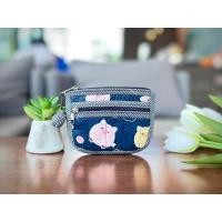 ราคา พร้อมส่ง กระเป๋าสตางค์ กระเป๋าใส่เหรียญ กระเป๋าผ้าแฮนด์เมด Handmade 2 ช่องซิป 3 ช่อง ทรงแบน ใส่บัตร ใส่แบงค์ ใส่เหรียญ ลายเยอะ (21250045731)