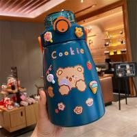 ราคา กระติกน้ำ Carebears 500ml ขวดน้ำสำหรับเด็ก กระติกน้ำเก็บอุณหภูมิ รูปแบบการ์ตูน 304 สแตนเลส มีหลอดดูด แบบมีที่หิ้วในตัว (20795487988)