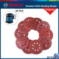 ราคา Bosch 50ชิ้น125มม สุ่ม Orbit Sanding แผ่นชุด80 3000 Grit กระดาษทราย Hook และ Loop Sanding Disc Polish สำหรับ GEX 185 Li อุปกรณ์เสริม (16939827529)