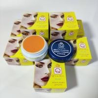 ราคา 12 กล่อง ครีมประทินผิวขมิ้น คิวแคร์ ครีมลดรอยดำ ครีมขมิ้น 2 สูตร ขายส่ง ขนาด 5 กรัม (20525723448)