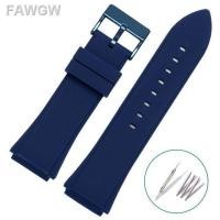 ราคา สายนาฬิกาสำหรับ Guess W0247G3 W0248G5 W0040G6 W0040G7 W0040G9 W0407G2 22มม สายนาฬิกายางนิ่มสีดำสีน้ำเงินสร้อยข้อมือสายรัดสปอร์ตซิลิโคน (19657251763)