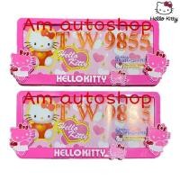 ราคา Hello Kitty กรอบทะเบียนรถยนต์ ABS สีชมพู (19654041218)