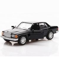 ราคา 1 36 Bens W123รถจำลองของเล่นโมเดล S E Class รถออโต้คลาสสิคสีดำ2ประตูเปิดดึงกลับแบบของเล่นโมเดลสำหรับเด็ก (19992460787)