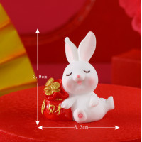 ราคา ตุ๊กตาจิ๋ว ของจิ๋ว กระต่ายมงคล กระต่ายจิ๋ว ของมงคล ตุ๊กตาแต่งสวน ตุ๊กตาแต่งบ้าน จัดสวนจิ๋ว จัดสวดถาด (19943787569)