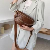 ราคา Gugci กระเป๋าสะพายไหล่ คาดอก หนัง PU แต่งสายโซ่คล้อง แฟชั่นสําหรับสตรี (16455496639)