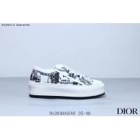 ราคา คริสเตียน ดิออร์ Authentic Christian Dior แท้ Christian Dior Walkn Series Floral Embroidered Platform Sneakers แบรนด์หรู รองเท้ากีฬา รองเท้าฟิตเนส รองเท้าบาสเกตบอลยอดนิยม รองเท้าวิ่งยอดนิยม (210460401