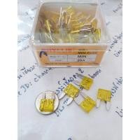 ราคา ฟิวส์ เสียบ เล็ก 5ตัว 20 A แอมป์ amp Small Fuse สีเหลือง เล็กขายาว PHILLIS ATY Blade Fuse ฟิว เสียบ ฟิวซ์ แอม จิ๋ว (8914699749)