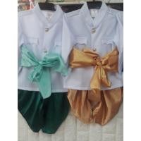 ราคา ชุดไทยเด็ก ชุดราชปะแตน ชุดเจ้าคุณ เสื้อ โจง แถมฟรี ผ้าคาดเอว น้อง 1ปี 14 ปี พร้อมส่ง (15116147522)