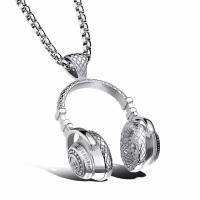 ราคา Free Fan DJ Music Headphone Pendant Necklace Long Chain Men Women Hip Hop Jewelry Rock Headset Necklace Male Gift S110 (20112531059)