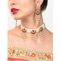 ราคา GOLD PLATED ARTIFICIAL BEADS STUDDED JEWELRY SET by Grace Fashions (19717996589)