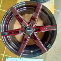 ราคา ราคาต่อคู่ ล้อแม็กใหม่ขอบ17 APP JAG TORQ สีดำขอบแดง 17x7 1 2J 5รู114 3 ET35 (21333512262)