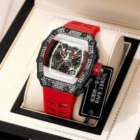 ราคา hot style Richard fashion barrel shaped multi function fully automatic watch mens student tritium authentic top ten brand meters (20508120387)