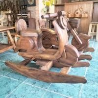 ราคา ม้าโยกเด็ก รถโยก ม้าโยกเด็กเล่น สำหรับเด็ก ม้าโยกไม้ มอเตอร์ไซต์ไม้จำลอง 36cmx100cmx70cm (16802891857)