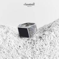 ราคา CHANTARA แหวนหิน แหวนหินนิลดำทรงสี่เหลื่อม แหวนหินมงคล แหวนเงิน925รมดำ แหวนนิล แหวนชาย แหวนแฟชั่น Square Black Onyx Gemstone Ring ฟรีผ้าเช็ดแหวน (21370653379)