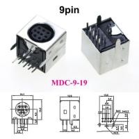 ราคา S Terminal Audio Video Connector S video PCB Mount 4 5 6 7 8 9 10 Pin Din Female Socket Silver Tone PS2 Circular DIN Micro Jack (20025283350)