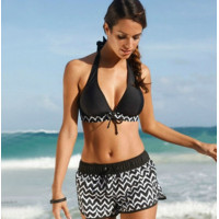 ราคา Repe Women Fashion Swimsuit Lady Women Tankini Sets Two Piece Bikini Sets With Surfing Short Boy Shorts Swimwear Swimwear women swimming suit for women (19736724098)