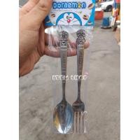 ราคา ส้อม ช้อน ลาย Doraem n ลาย Hello Kitty ช้อนกาแฟ ขนม Doraemon (19924435117)