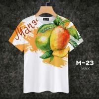 ราคา Loso store เสื้อยืดพิมพ์ลาย รุ่นผลไม้ ลายมะม่วง กล้วย ลูกพีช (16857527313)