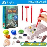 ราคา Brifit ชุดอุปกรณ์ขุดอัญมณีสำหรับเด็ก ขุดมันขึ้นมา 17 อัญมณีคริสตัลหินการศึกษาการทดลองวิทยาศาสตร์การขุดค้นการค้นพบของเล่นของขวัญ กิจกรรมต้นกำเนิดเกมทางภูมิศาสตร์แปลกใจสำหรับ 4 6 8 12 วันเกิดเด็กชายหญิง