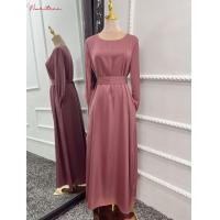 ราคา ชุดเดรสมุสลิม djellaba ผ้าซาตินแขนบานฟูยาวเต็มตัวเดรสมุสลิมมุสลิม WY921เดรสแฟชั่นมุสลิมสไตล์ดูไบไก่งวง (21357943294)