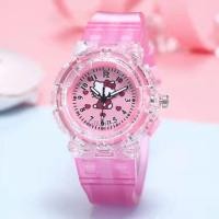 ราคา นาฬิกาเด็ก Hello Kittyสีสันสดใส เรืองแสง นาฬิกาเด็กนักเรียนหญิงนาฬิกาข้อมือ Kids Watch Girls (17111717123)
