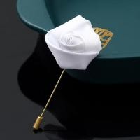 ราคา BANCHEN เข็มกลัดติดชุดสูทงานเลี้ยงแต่งงานสำหรับผู้ชายเข็มกลัดติดปกเข็มกลัดดอกกุหลาบรูปใบไม้สีทอง (20186998087)